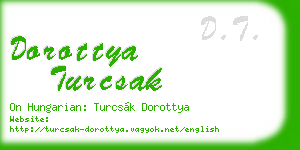 dorottya turcsak business card