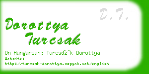 dorottya turcsak business card